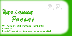 marianna pocsai business card